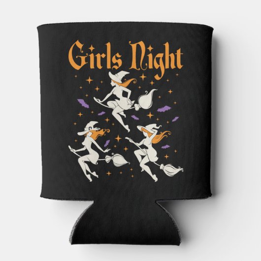 Girls Night Halloween Witch Broomsticks Blikjeskoeler (Achterkant)