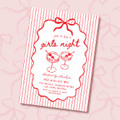 Girls Night hand drawn Kaart