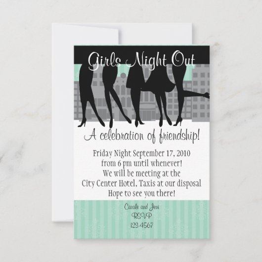 Girls Night Kaart (Voorkant)