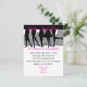 Girls Night Kaart (Staand voorkant)