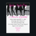 Girls Night Kaart<br><div class="desc">Perfect voor een vrijgezellenfeest,  meisjes,  nacht uit,  verjaardag en nog veel meer! Een viering van plezier en vriendschap.</div>