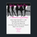 Girls Night Kaart<br><div class="desc">Perfect voor een vrijgezellenfeest,  meisjes,  nacht uit,  verjaardag en nog veel meer! Een viering van plezier en vriendschap.</div>