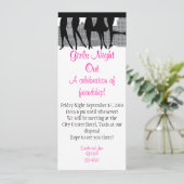 Girls Night Kaart (Staand voorkant)
