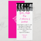 Girls Night Kaart (Voorkant / Achterkant)
