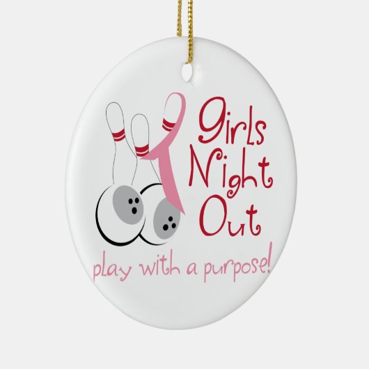 Girls Night Keramisch Ornament (Rechts)