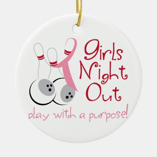 Girls Night Keramisch Ornament (Voorkant)