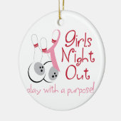 Girls Night Keramisch Ornament (Links)