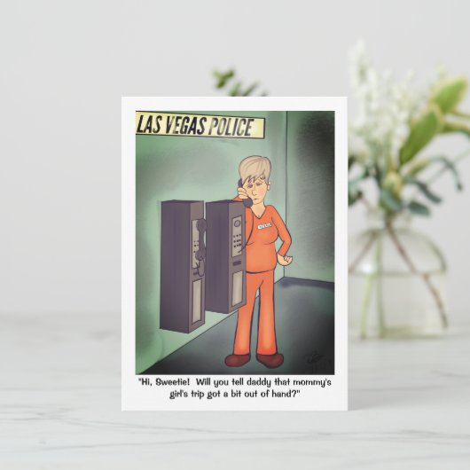 Girl's Night Moederdag Flat Kaart (Staand voorkant)