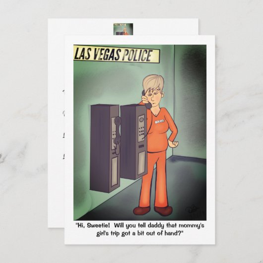 Girl's Night Moederdag Flat Kaart (Voorkant / Achterkant)