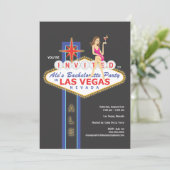 Girls Night Out Bachelorette Party Invitation Kaart (Staand voorkant)