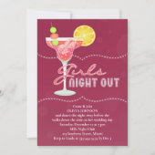 Girls Night Out Bachelorette Party Kaart (Voorkant)