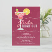 Girls Night Out Bachelorette Party Kaart (Staand voorkant)