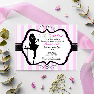 Girls Night Out Bachelorette Party Kaart