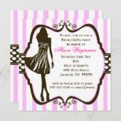 Girls Night Out Bachelorette Party Kaart (Voorkant / Achterkant)