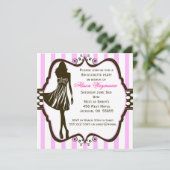 Girls Night Out Bachelorette Party Kaart (Staand voorkant)