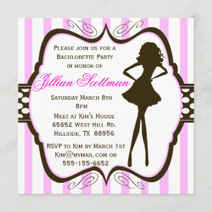 Girls Night Out Bachlorette Party Invitation Kaart