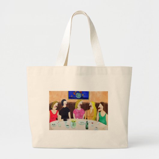 Girls Night Out Bag Grote Tote Bag (Voorkant)
