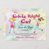 Girl's Night Out - Bewaar de datum Save The Date (Voorkant / Achterkant)