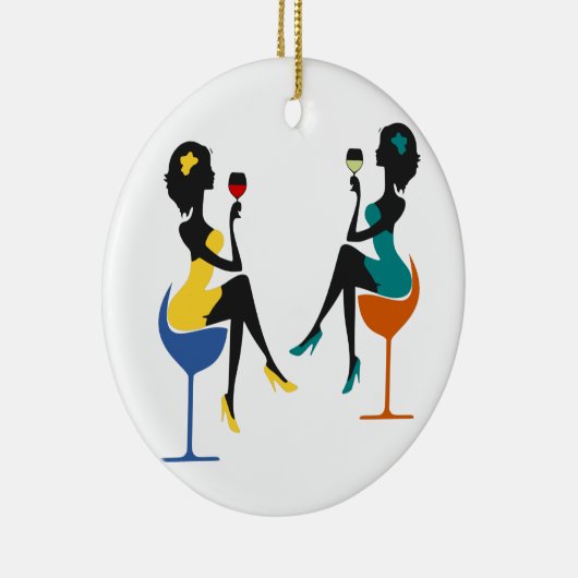 Girls Night Out Ceramic Ornament (Rechts)
