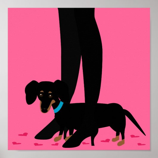 Girls' Night Out - Dachshund Poster (Voorkant)