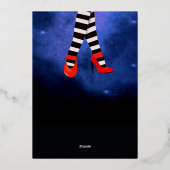 Girls Night Out Halloween Poster - Spooky Witch Folie Uitnodiging (Achterkant)