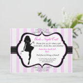 Girls Night Out Jewelry Party Invitation Kaart (Staand voorkant)