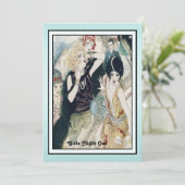 Girls Night Out Mayhem  Art Deco Custom Kaart (Staand voorkant)