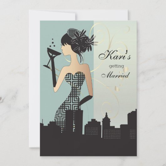 Girls Night Out Party - Blue Kaart (Voorkant)