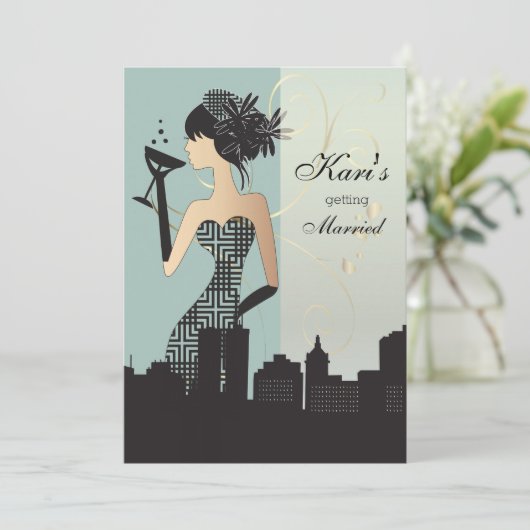 Girls Night Out Party - Blue Kaart (Staand voorkant)