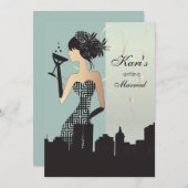 Girls Night Out Party - Blue Kaart (Voorkant / Achterkant)