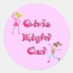 Girl's Night Out Stickers