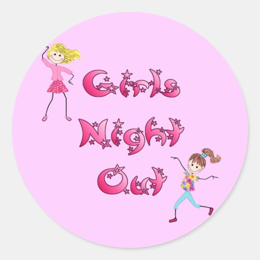 Girl's Night Out Stickers (Voorkant)
