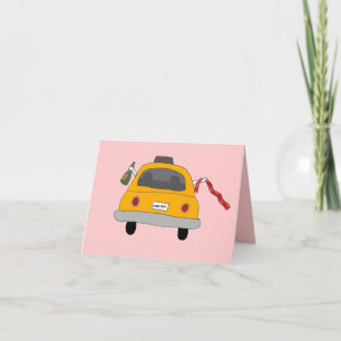 Girls' Night Out Taxi Note Card Notitiekaartje