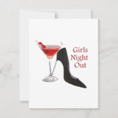 Girls Night Out Uitnodiging (Voorkant)