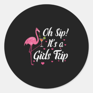 Girls Night Out zomervakantie op sip is een meisje Ronde Sticker