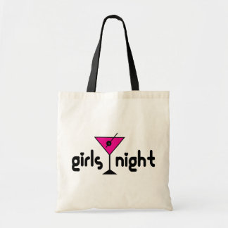 Girls Night Pink Martini Canvas tas