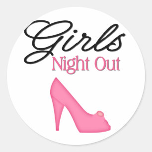 Girls Night Ronde Sticker