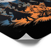 Girls' Night Witch Coven Halloween Design Spooky F Poster (Hoek)