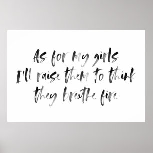 Girls Nursery Sign met Waterverf Calligrafie Poster