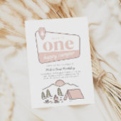 Girl's One Happy Camper Park Explorer 1e verjaarda Kaart