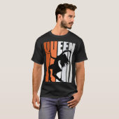 Girls Orange Dance Queen Princess Birthday Determi T-shirt (Voorkant volledig)