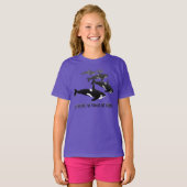 Girl's Orca Whale T-Shirt Organic Orca Shirt (Voorkant volledig)