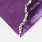 Girls Paars Glitter Gymnastics Dance of Cheer Fleece Deken (Hoek)