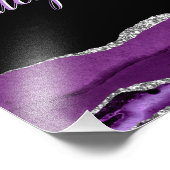 Girls Paars Glitter Gymnastics Dance of Cheer Foto Afdruk (Hoek)