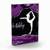 Girls Paars Glitter Gymnastics Dance of Cheer Fotoblokken (Links)