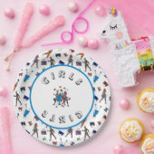 Girls Papieren Bordje (Feest)