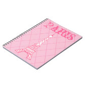 Girl's Paris Eiffel Tower School Notitieboek Gift (Linkerzijde)