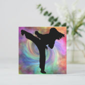 Girls Party Kaart (Staand voorkant)