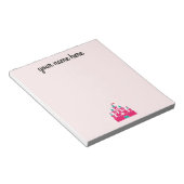 Girls Personalized Castle Stationery Notitieblok (Schuin)