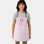 Girls Personalized Reindeer Initial T Schort (Insitu)